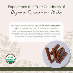 Starwest Botanicals Korintje cinnamon sticks close-up showing sweet, mellow aroma