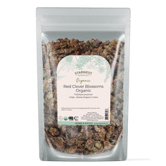 Starwest Botanicals red clover blossoms, whole, ideal for fragrant tea preparation