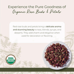 Starwest Botanicals rose petals close-up showing color and aroma.