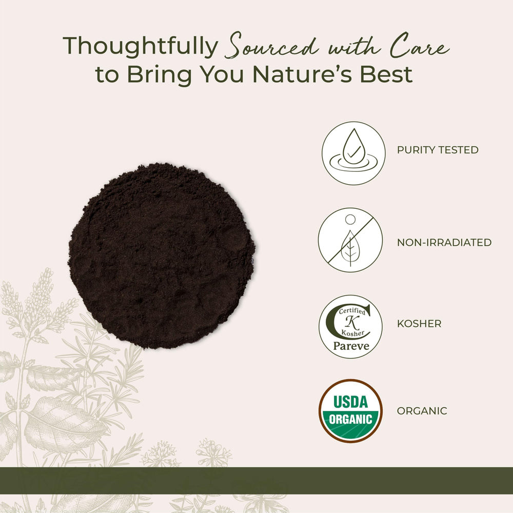 Tea brew with walnut hull powder delivers distinctive bitter-nutty notes