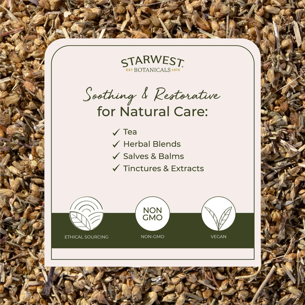 Starwest Botanicals yarrow flowers cut sifted for easy blending