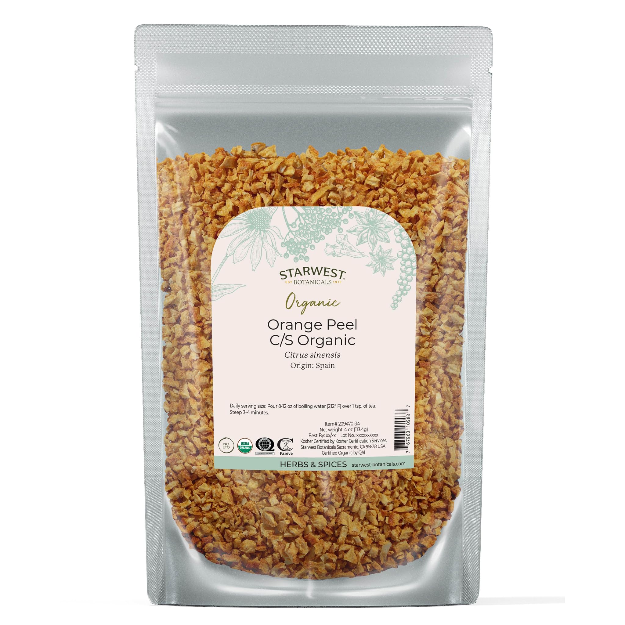 Starwest Orange Peel – dried slices for baking aroma and citrus notes