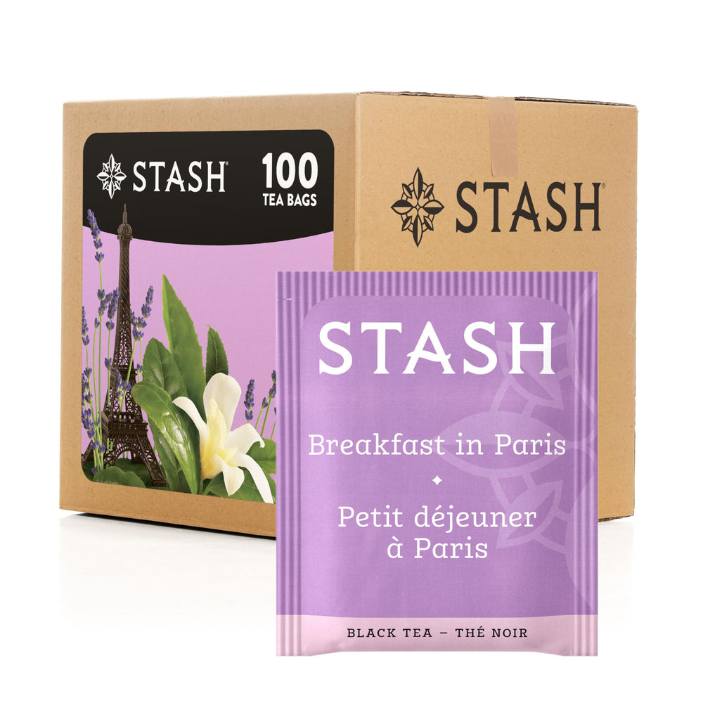 Stash Breakfast in Paris tea bag ready for a cozy morning cup