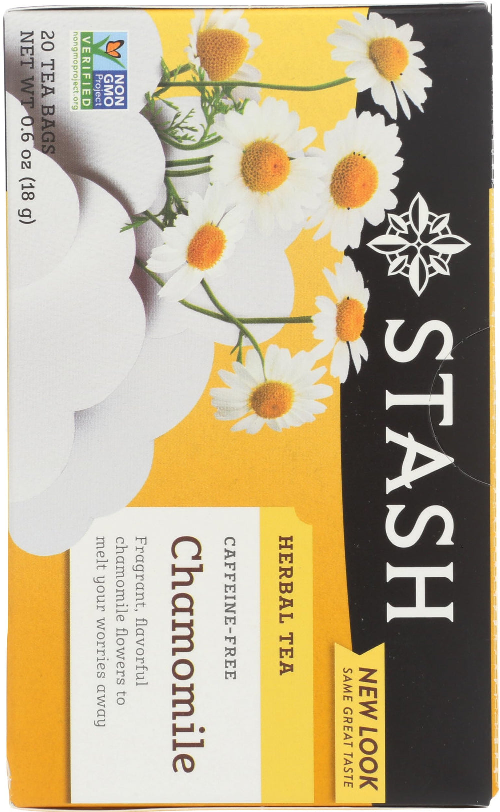 Stash Chamomile tea box 20-count, convenient daily ritual.