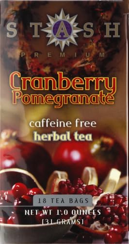 Stash Cranberry Pomegranate Tea tea cup steep—rich aroma when you brew.