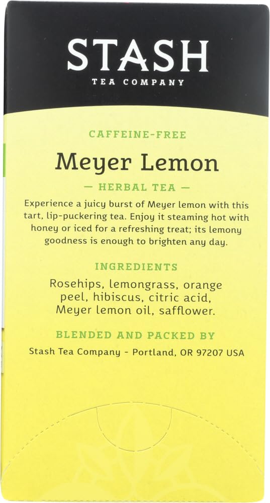 Stash Meyer Lemon herbal tea collection ideal for sharing.