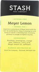Stash Meyer Lemon herbal tea collection ideal for sharing.