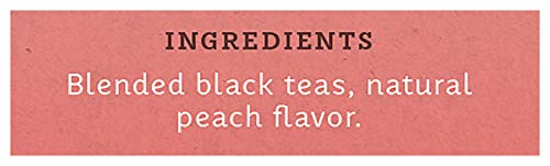 Front of Stash Peach Black Tea packaging for easy shelf display.
