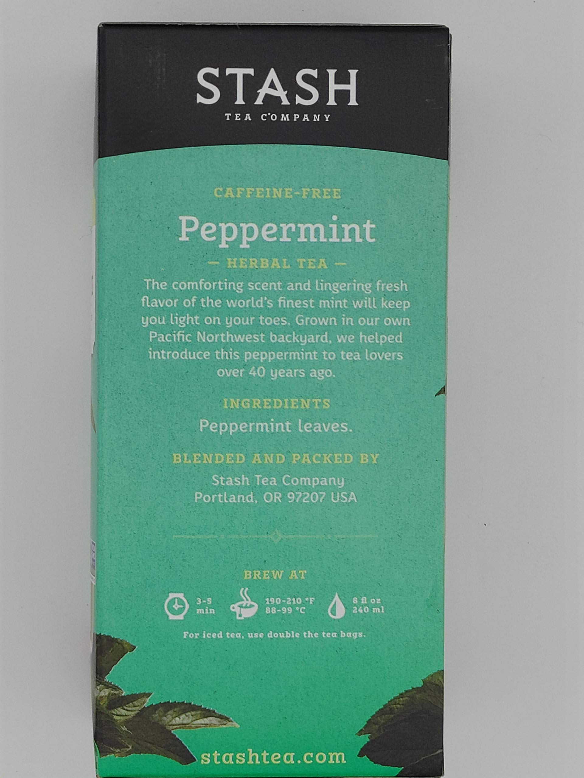 Stash Peppermint Tea box of 30 sachets for easy daily brewing.