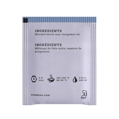 Calabrian bergamot oil highlights the Earl Grey citrus note in Stash tea.