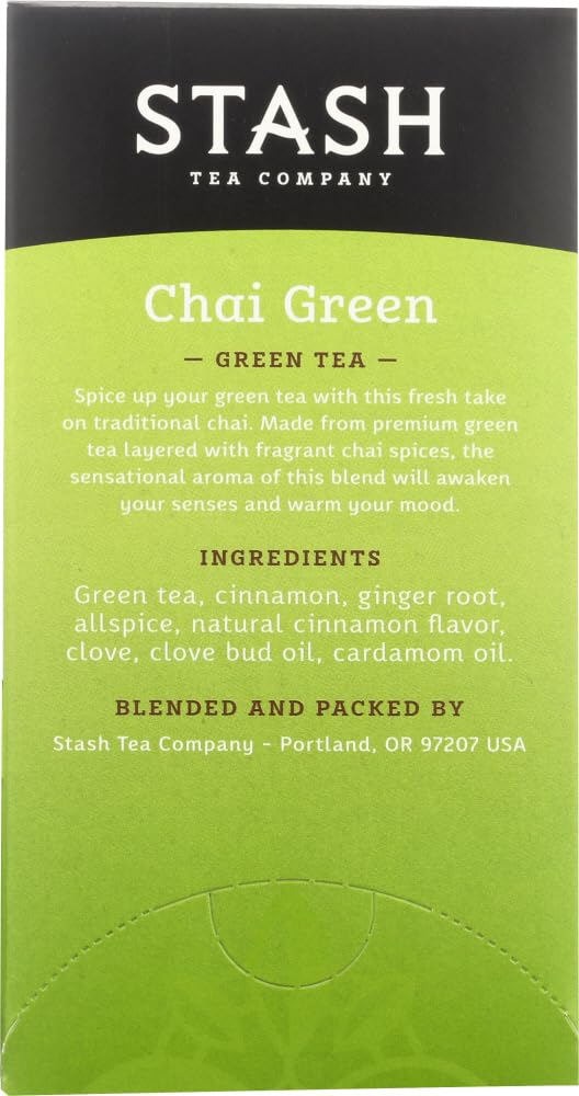 Two-pack display of Stash Tea Chai Green Tea for everyday use