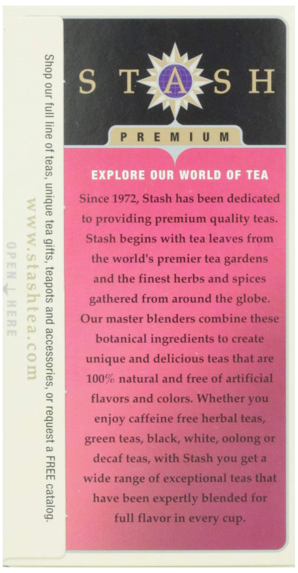Stash Tea Chai Spice Decaf spice blend closeup emphasizes aromatics and cozy flavor.