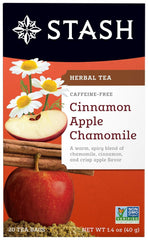 Stash Cinnamon Apple Chamomile tea pack with warm cinnamon and apple notes for cozy moments