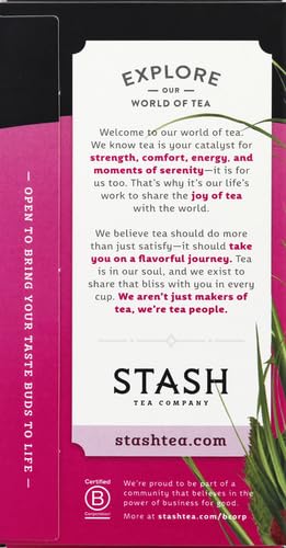 Foil-wrapped bags lock in freshness and flavor for Stash tea.