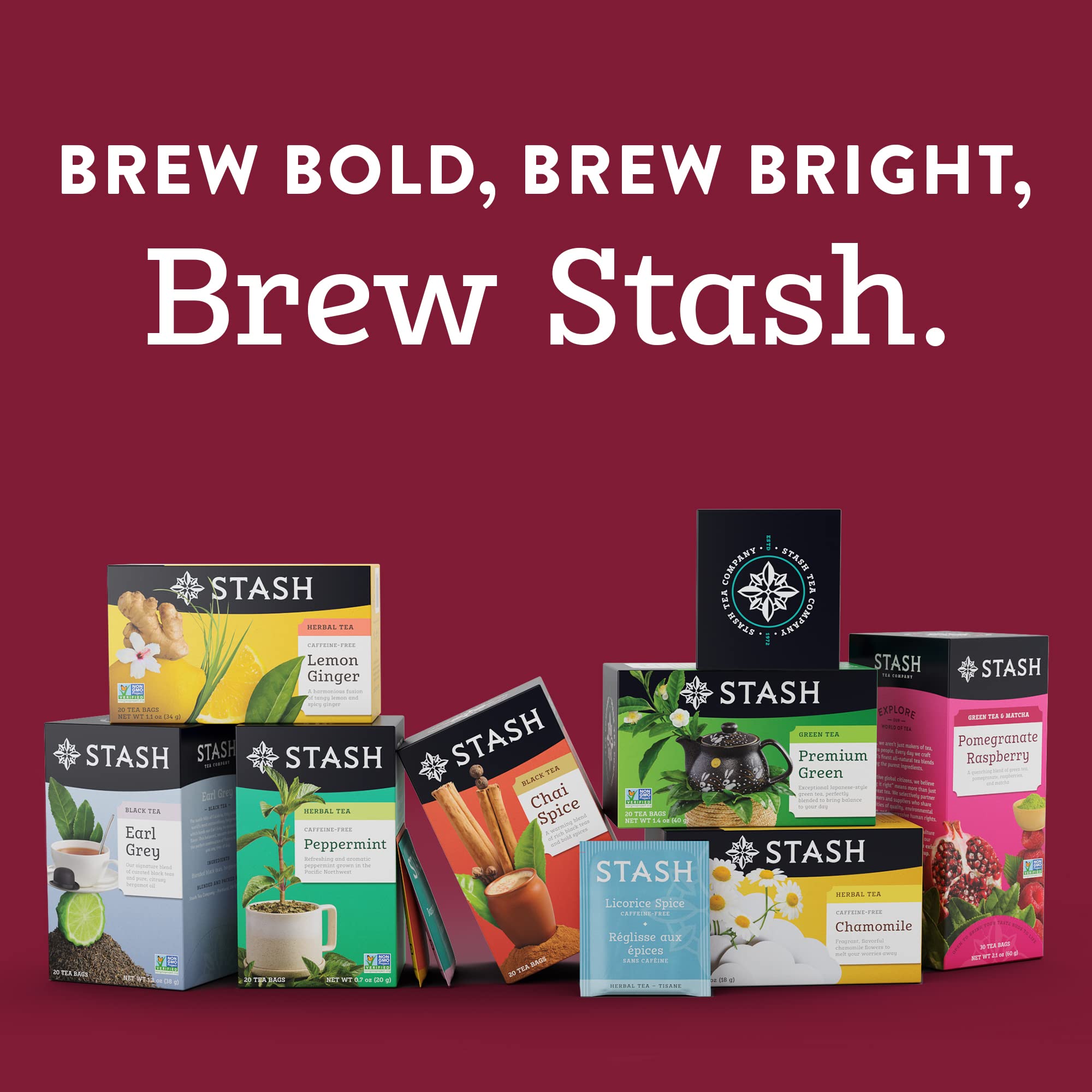 Stash foil-wrapped tea bags on display preserving freshness