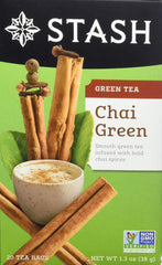 Stash Green Chai with cinnamon and cloves offers bold spice for afternoon tea