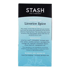 Stash Licorice Spice packaging keeps tea fresh between uses