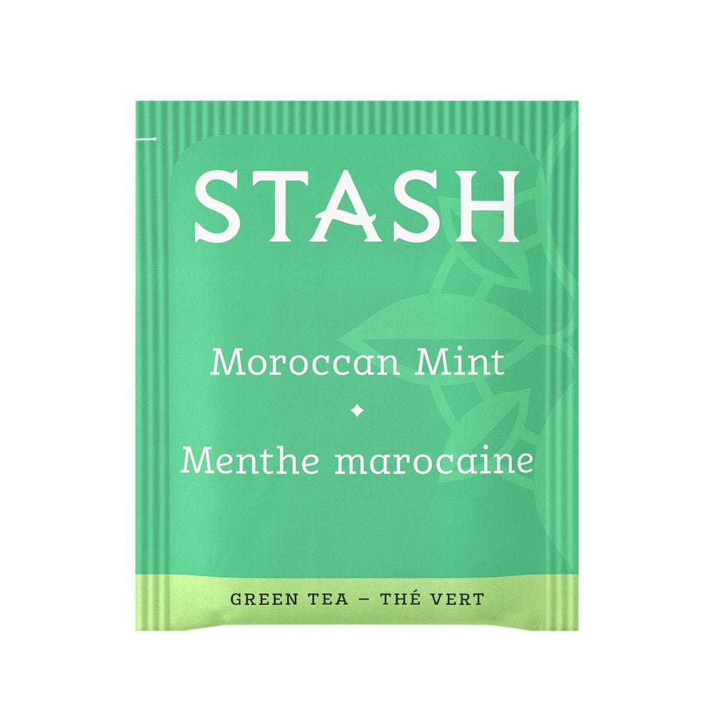 Stash Moroccan Mint Green Tea cup brew, inviting aromatics and leisure.