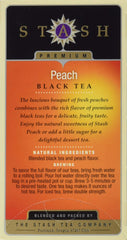 Steeped cup of Stash Peach Black Tea reveals a fruity, balanced finish.