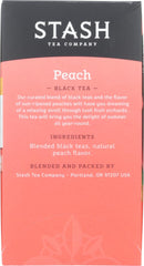 Finished cup of Stash Peach Tea served in a mug for daily ritual