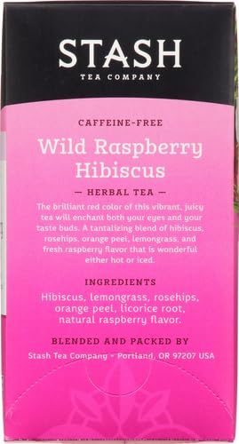 Brewed Stash tea in a glass cup with global ingredients.