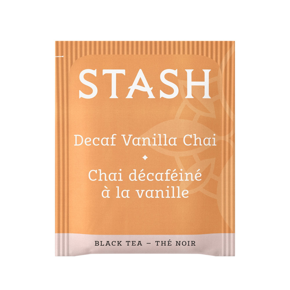 Stash Vanilla Chai cup steeping with vanilla aroma and spice balance