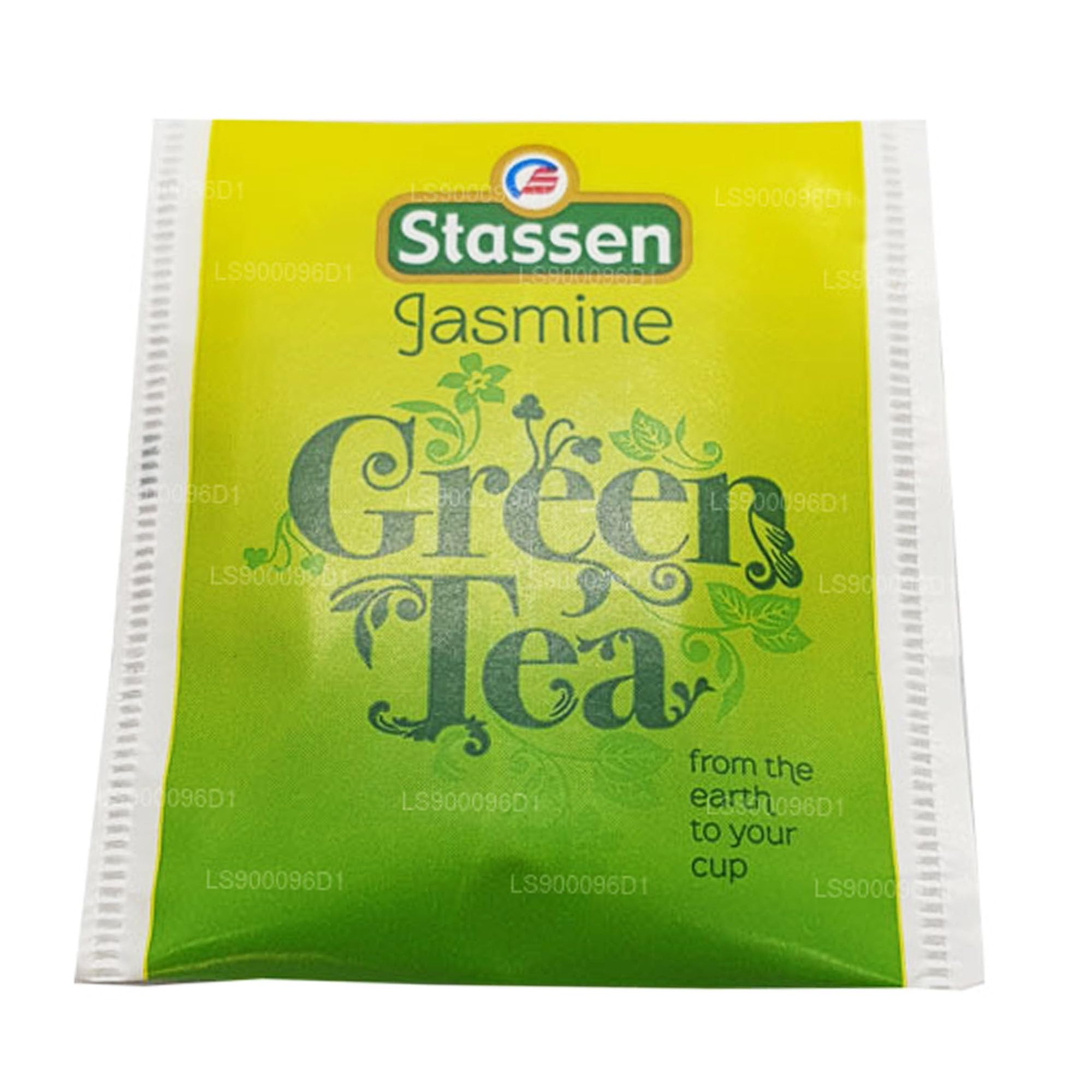 Stassen Jasmine Green Tea sachets arranged in gift-ready presentation.