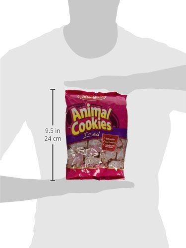 Stauffers Animal Cookies iced-closeup shows festive icing and shapes.