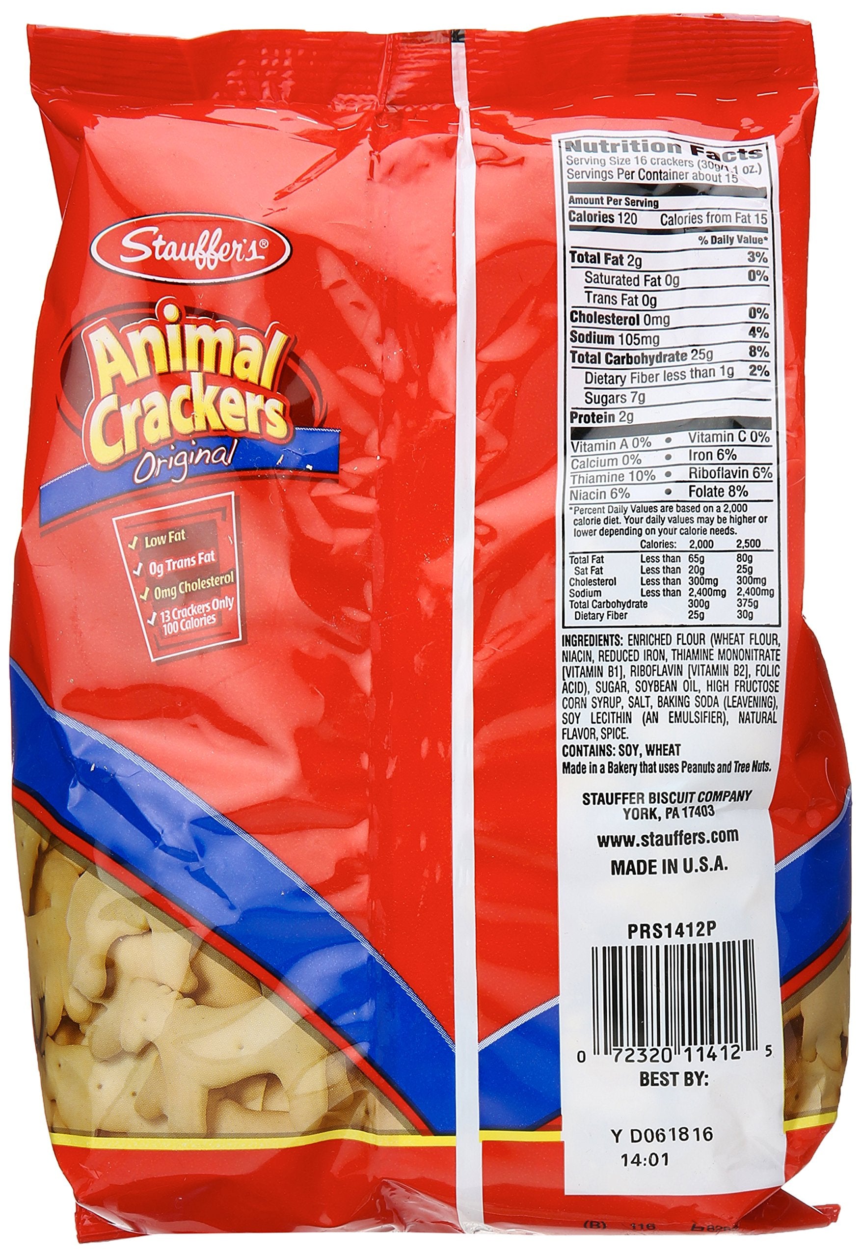 Closeup of STAUFFER'S Animal Crackers edges, crisp texture and zero grams trans fat.