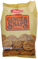 Stauffer's Original Ginger Snap cookies in a 14 oz bag, ideal with coffee or milk
