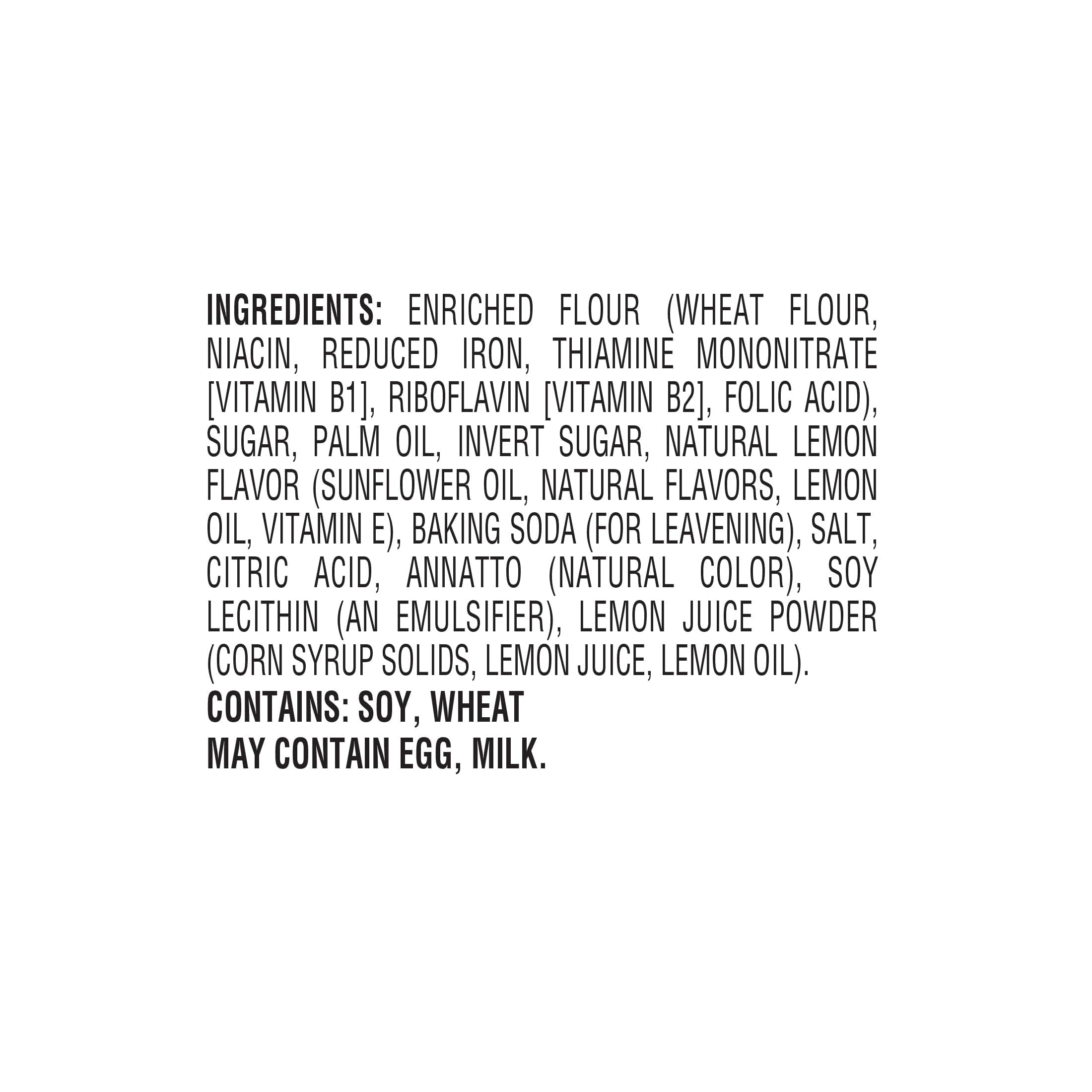 Lemon zest aroma from STAUFFER'S Lemon SNAPS enhancing citrus notes