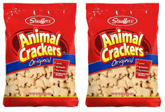 Stauffer's Original Animal Crackers 16oz bag, back view, two-pack convenience.