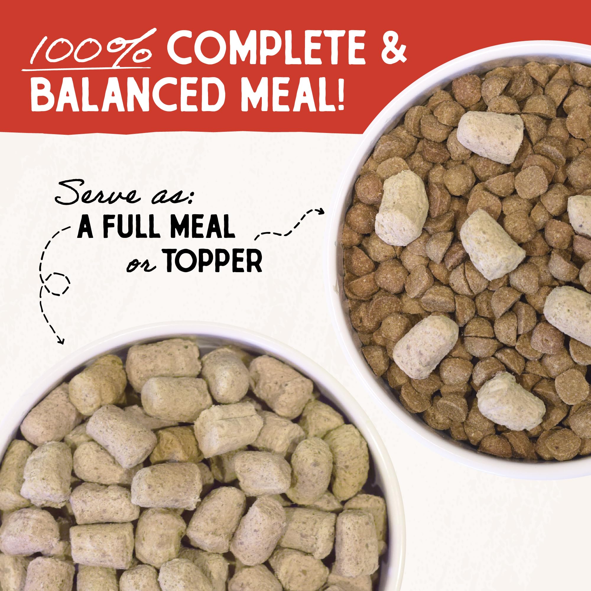 Stella & Chewy's supr beef mixer closeup highlights premium ingredients.