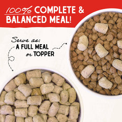 Stella & Chewy's supr beef mixer closeup highlights premium ingredients.