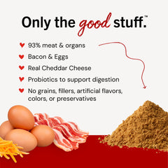 Stella and Chewys Topper bacon egg cheese texture smooth and scoopable