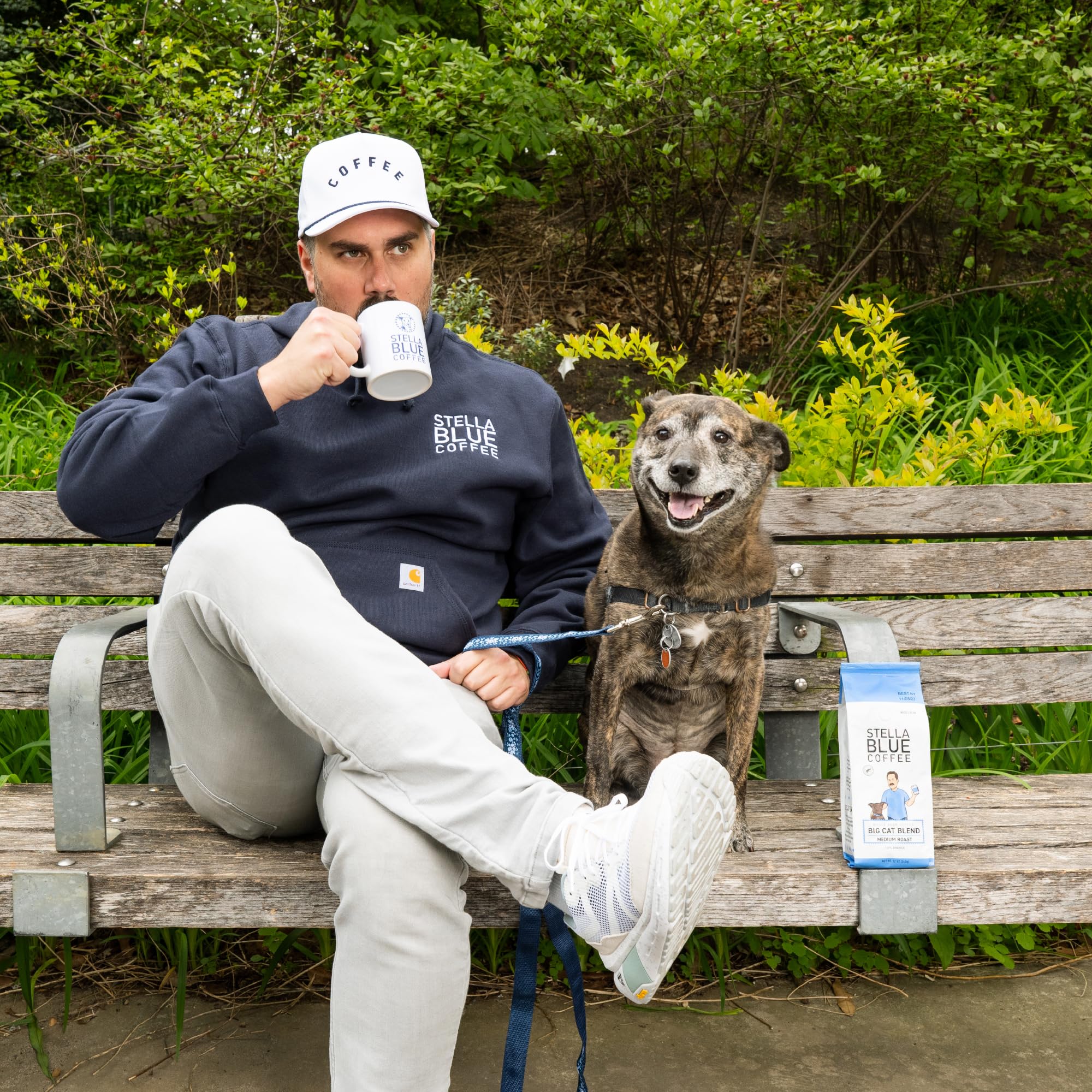 Stella Blue Electric Ave packaging shows sustainability label