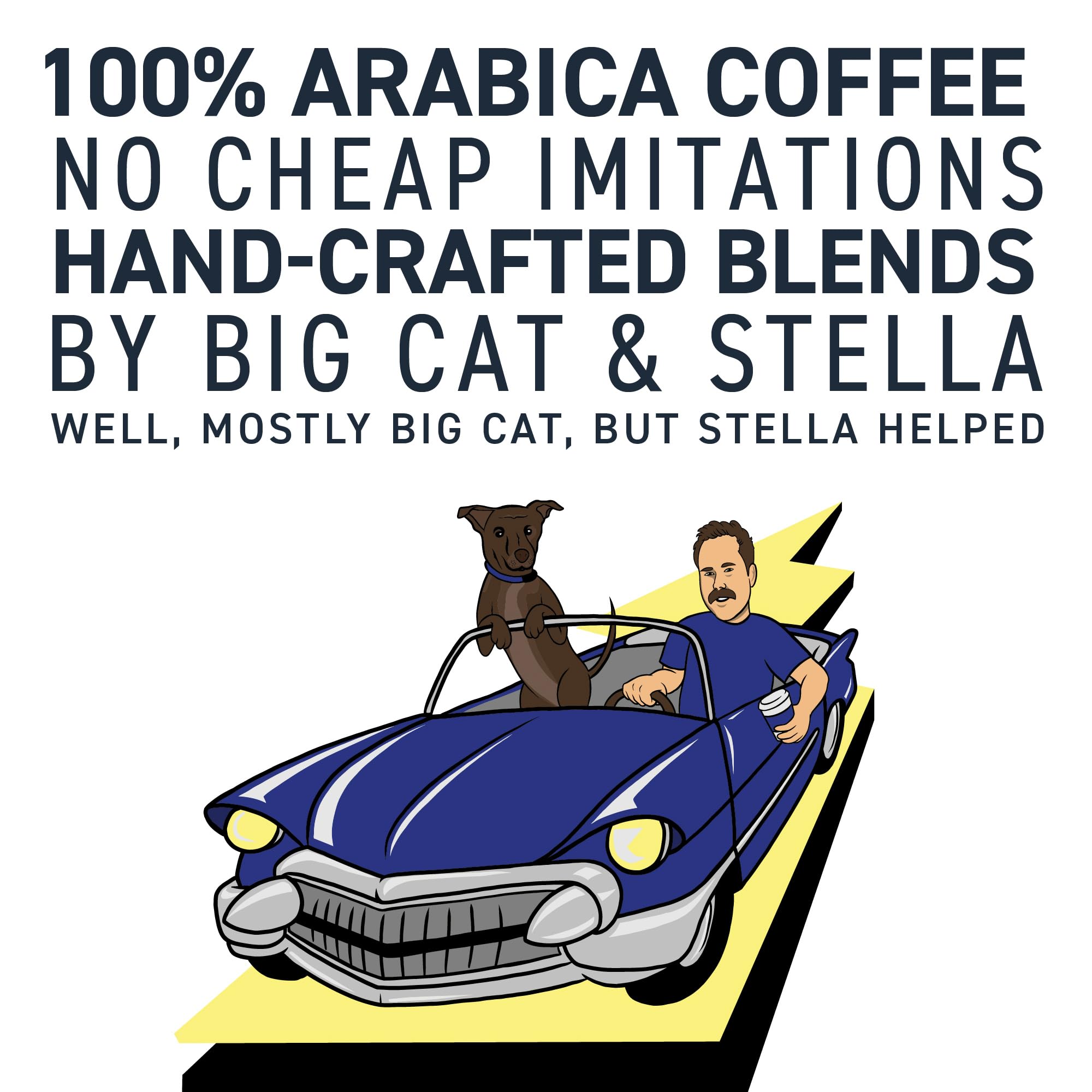 Stella Blue Electric Avenue cup with steam signals bold aroma and smooth finish.