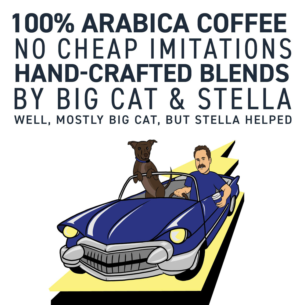 Stella Blue Electric Avenue cup with steam signals bold aroma and smooth finish.