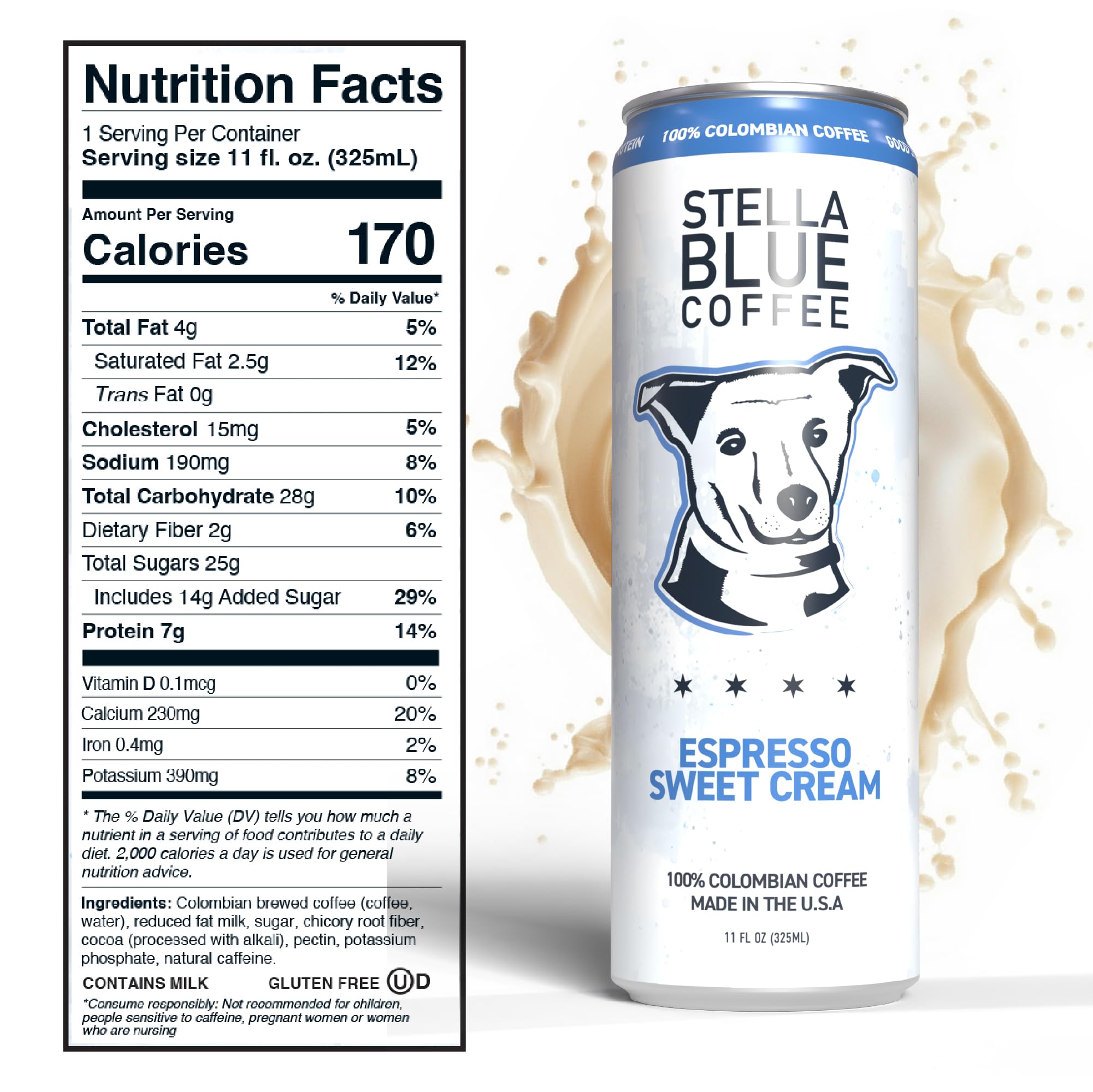 Stella Blue ready-to-drink espresso can delivers quick energy while traveling