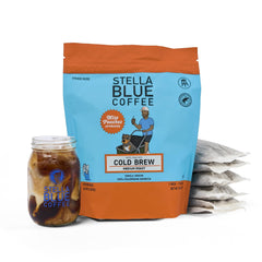 Stella Blue Miss Peaches bags offer easy, mess-free cold brew ready in minutes.