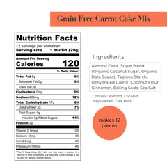 Stellar Eats carrot cake mix dry ingredients ready for quick gluten-free baking.