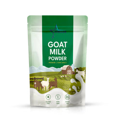 STELLAR Goat Milk Powder pouch front, resealable for easy daily use.