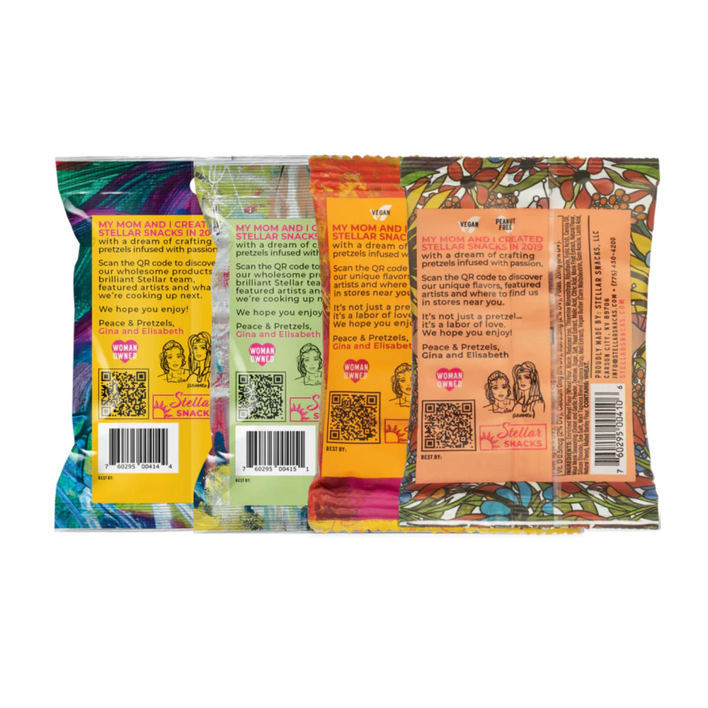 On-the-go Stellar Snacks pretzel bag in a lunch tote for busy days