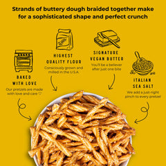 Stellar Snacks Pretzel Braids braided dough view, elegant shape and crave-worthy crunch