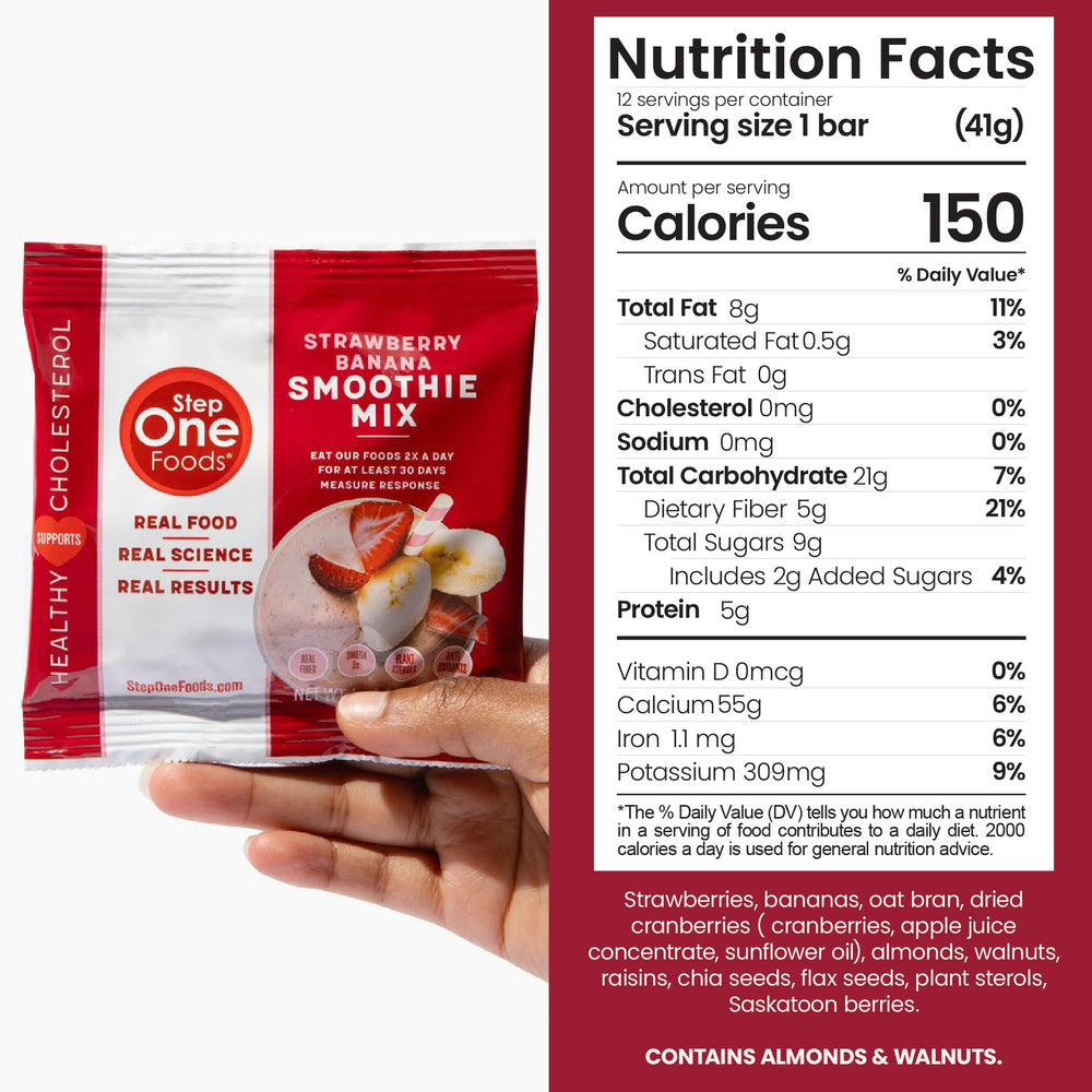 Step One Foods dosed pack displays 12 servings for easy daily planning.