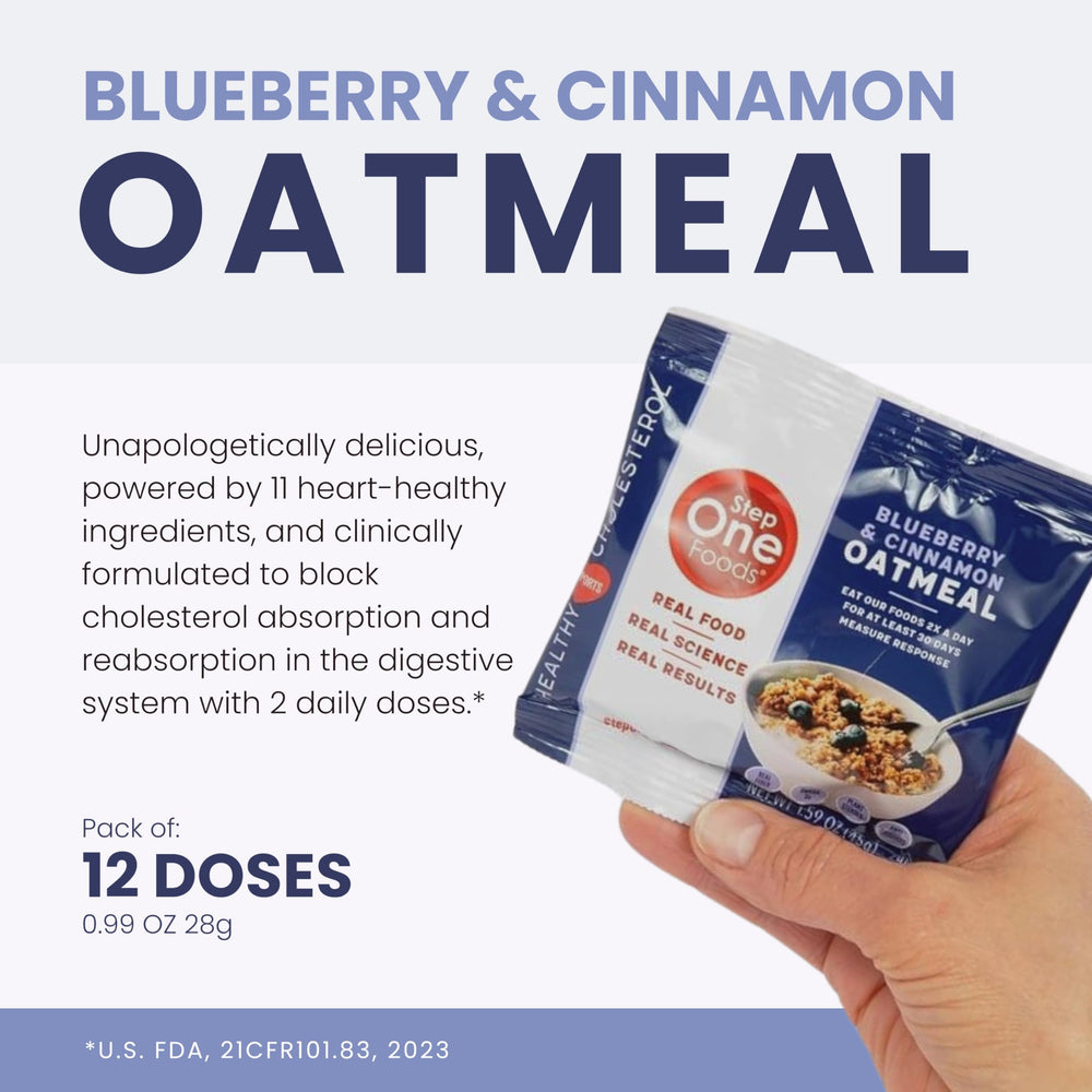 Step One plant sterols inside pack emphasize cholesterol-friendly ingredient.