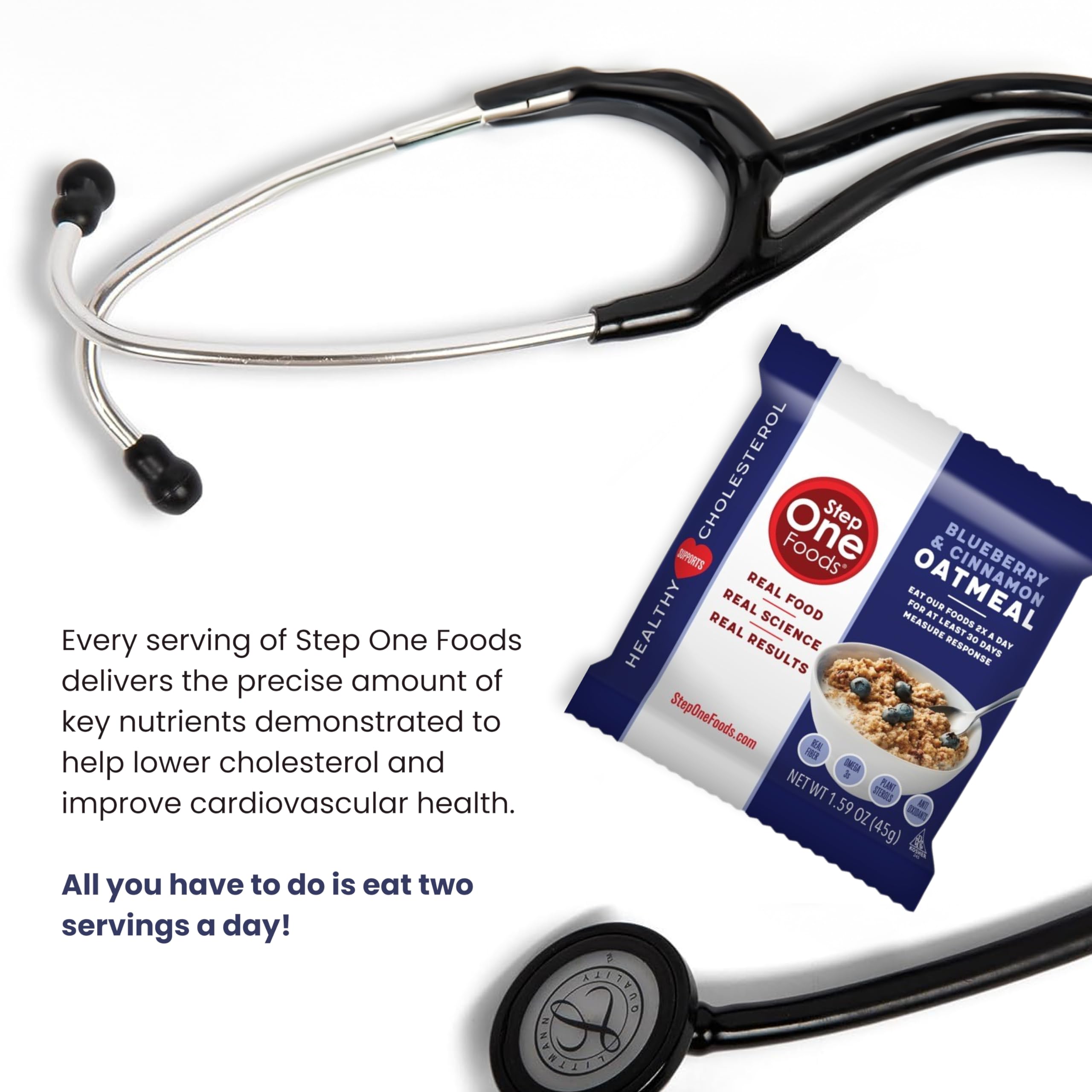Step One zero-sodium nutrition label communicates dietary detail.