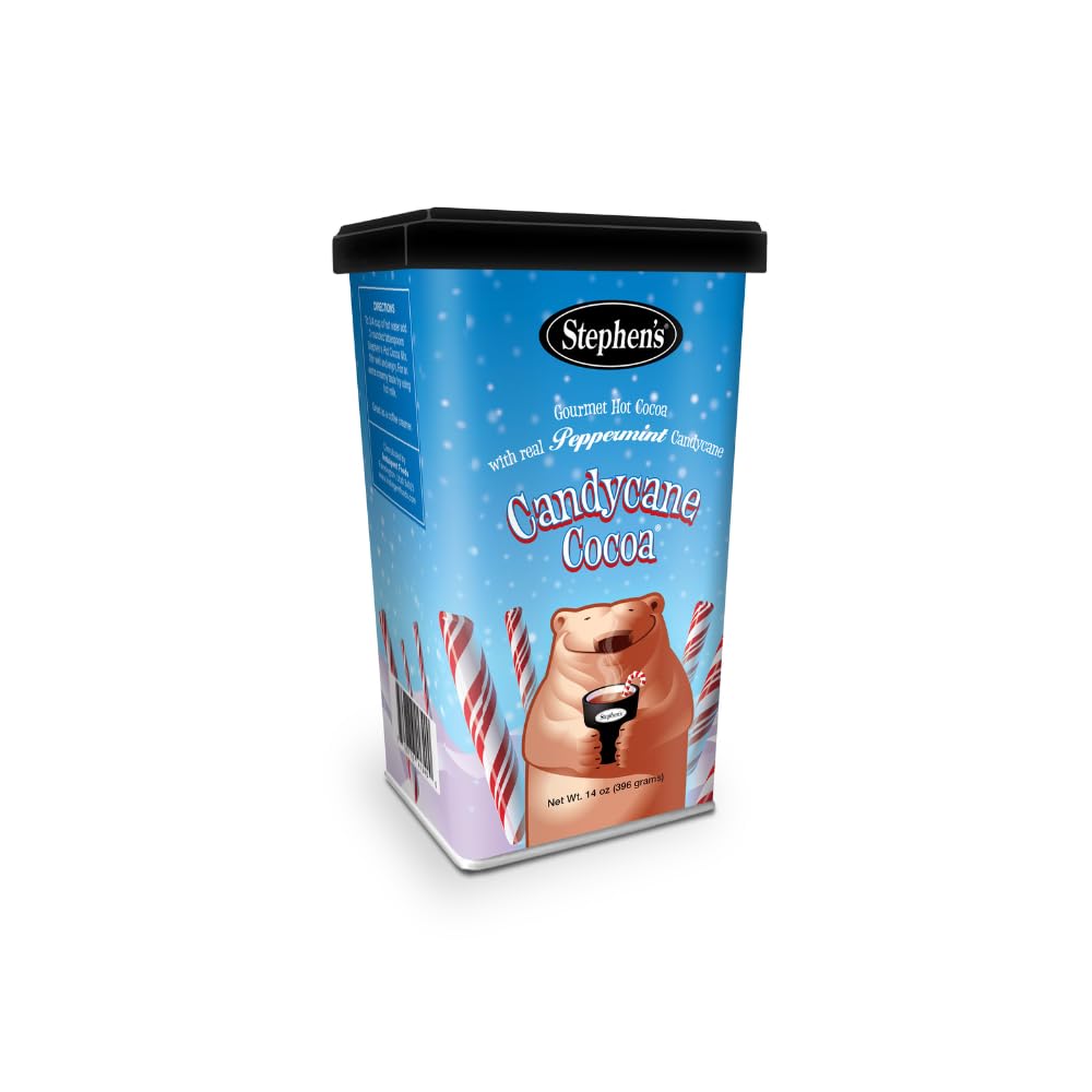 Stephen's Gourmet Candy Cane Hot Cocoa mug for a cozy winter treatment.