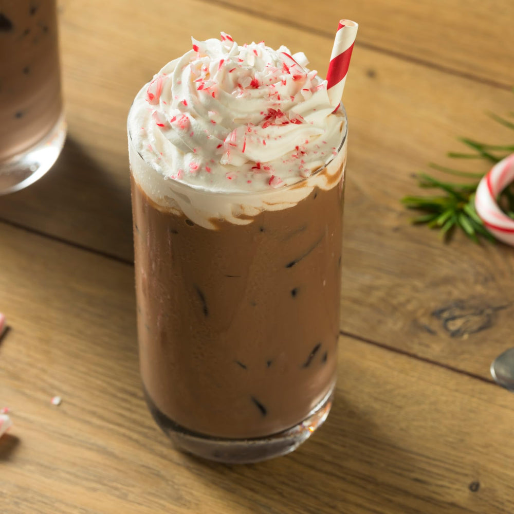 Stephen's Gourmet cocoa powder jar label closeup emphasizes premium ingredients.