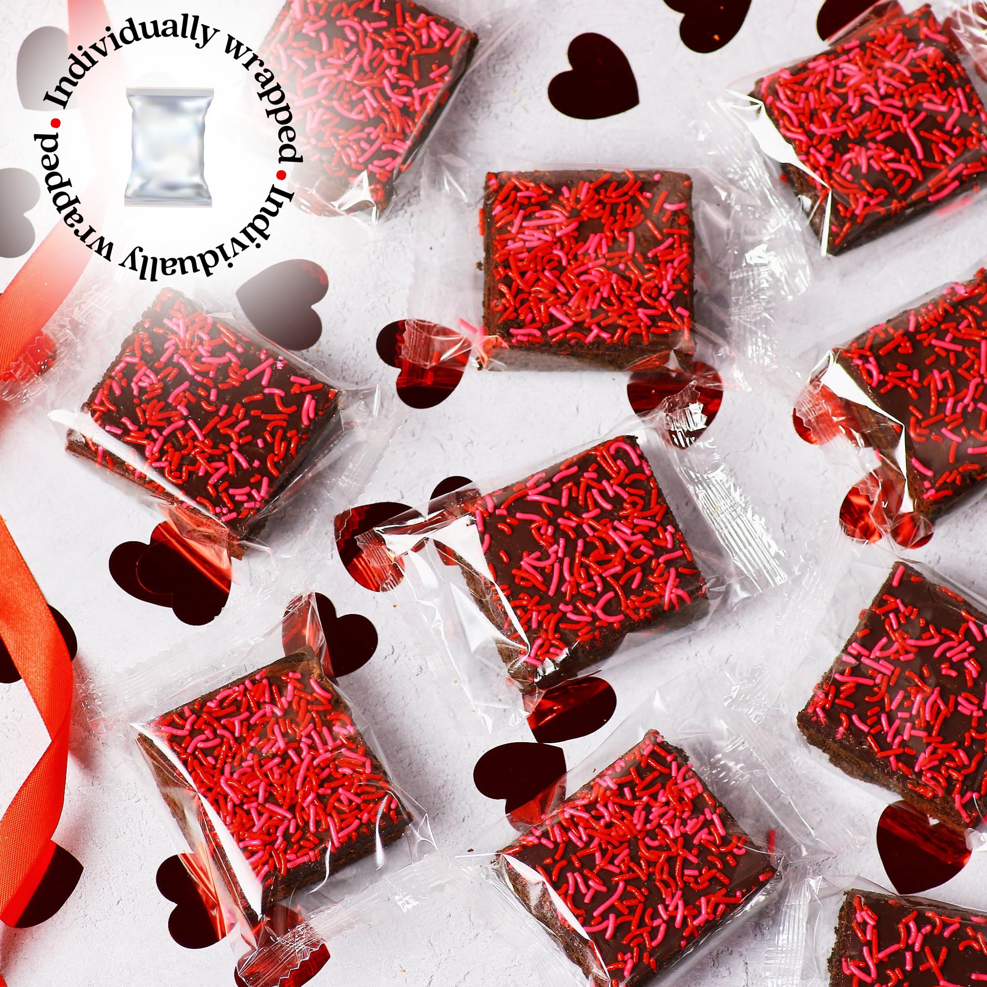 Stern's Bakery holiday brownies with festive sprinkles, perfect for gifting.